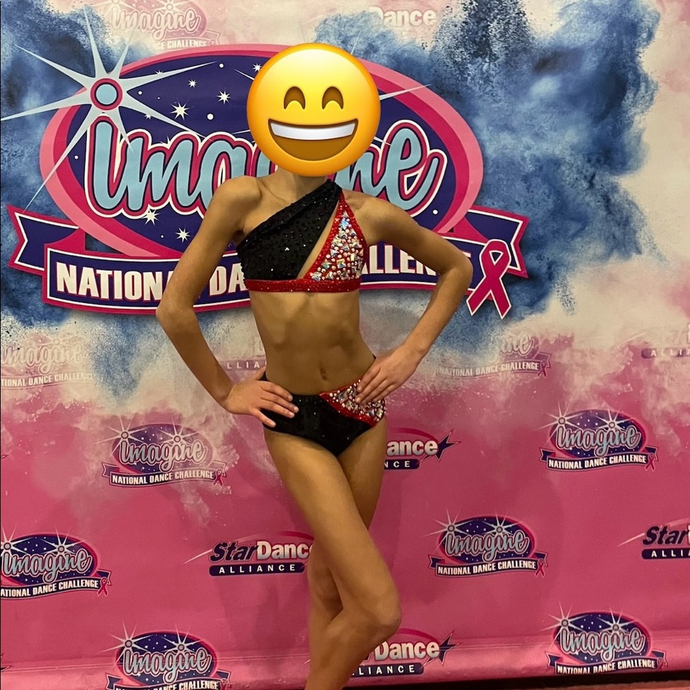 Semi custom  black and red jazz costume
